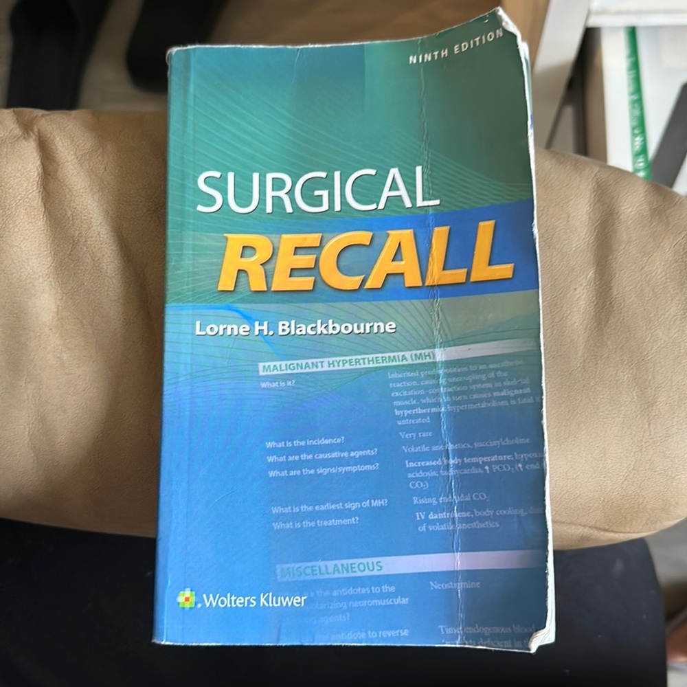Surgical Recall Book